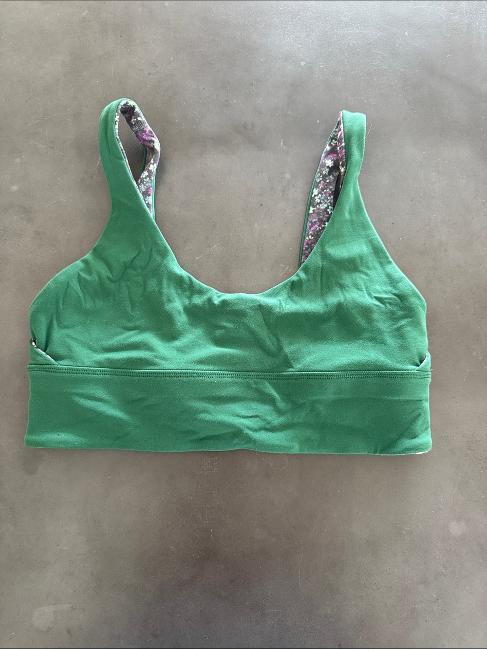lululemon athletica Align Green Scoop-Front Reversible-Strap Sports Bra